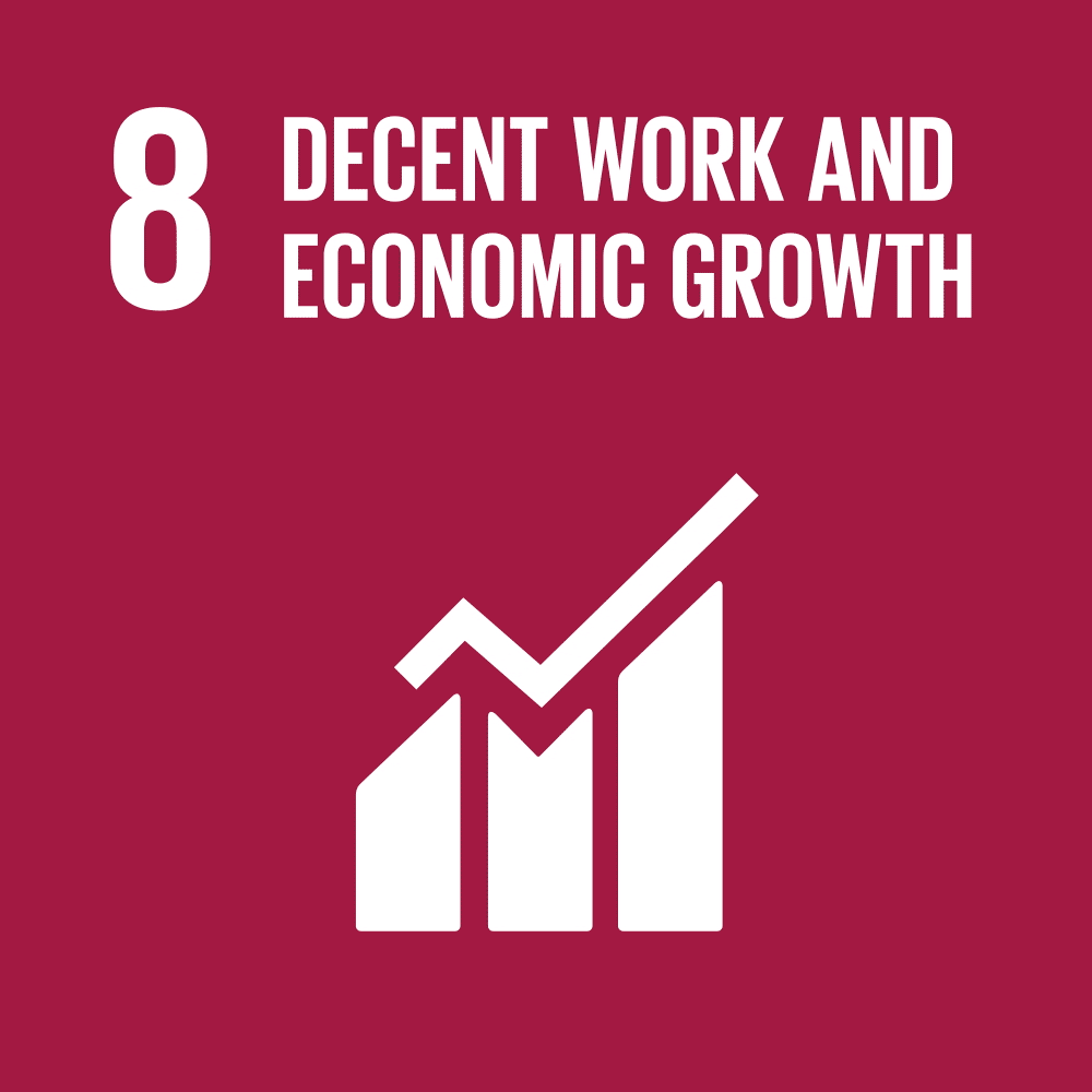 SDGs目標８. 包括的かつ持続可能な経済成長及び生産的な働きがいのある人間らしい雇用を促進する